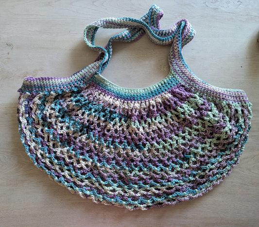 Mesh Market Bag - Lavender Meadow