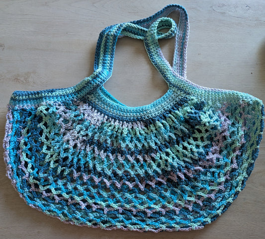 Mesh Market Bag - Evening Sea